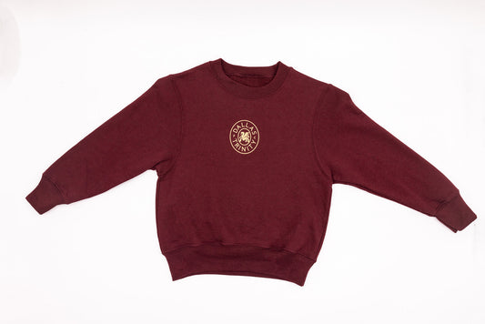 Camden Youth Maroon Crewneck Sweatshirt