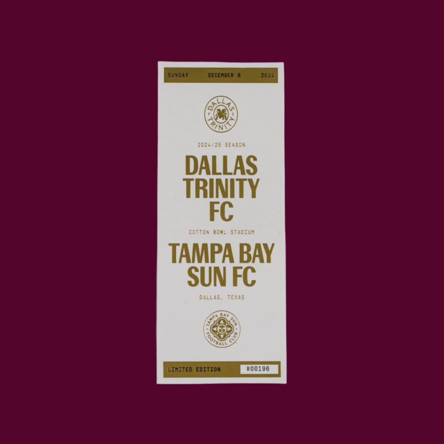 2024/25 Season Commemorative Tickets
