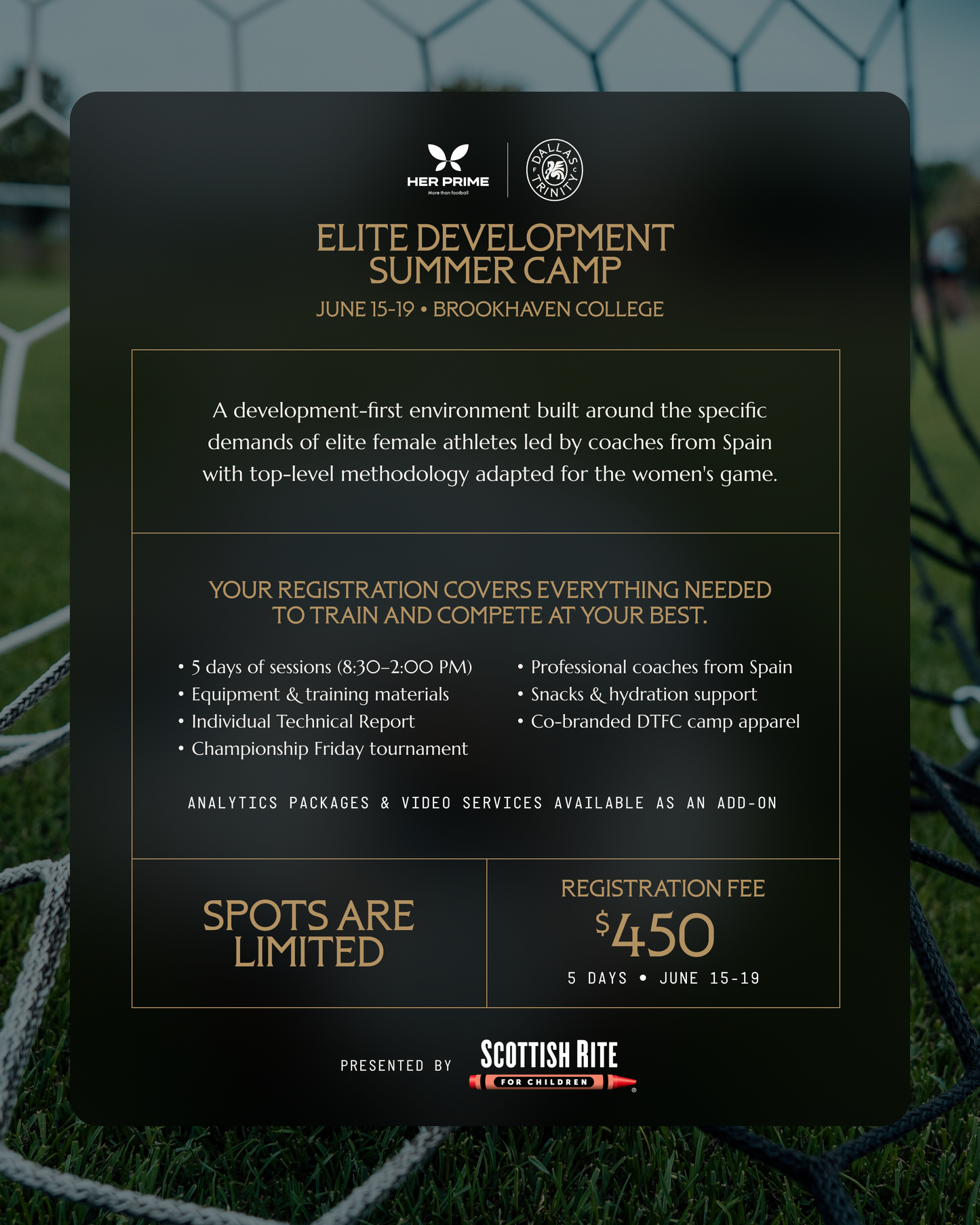 Dallas Trinity FC Elite Development Camp Summer 2026