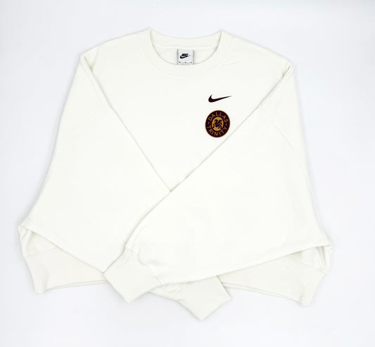 Nike Women's White Cropped Crewneck