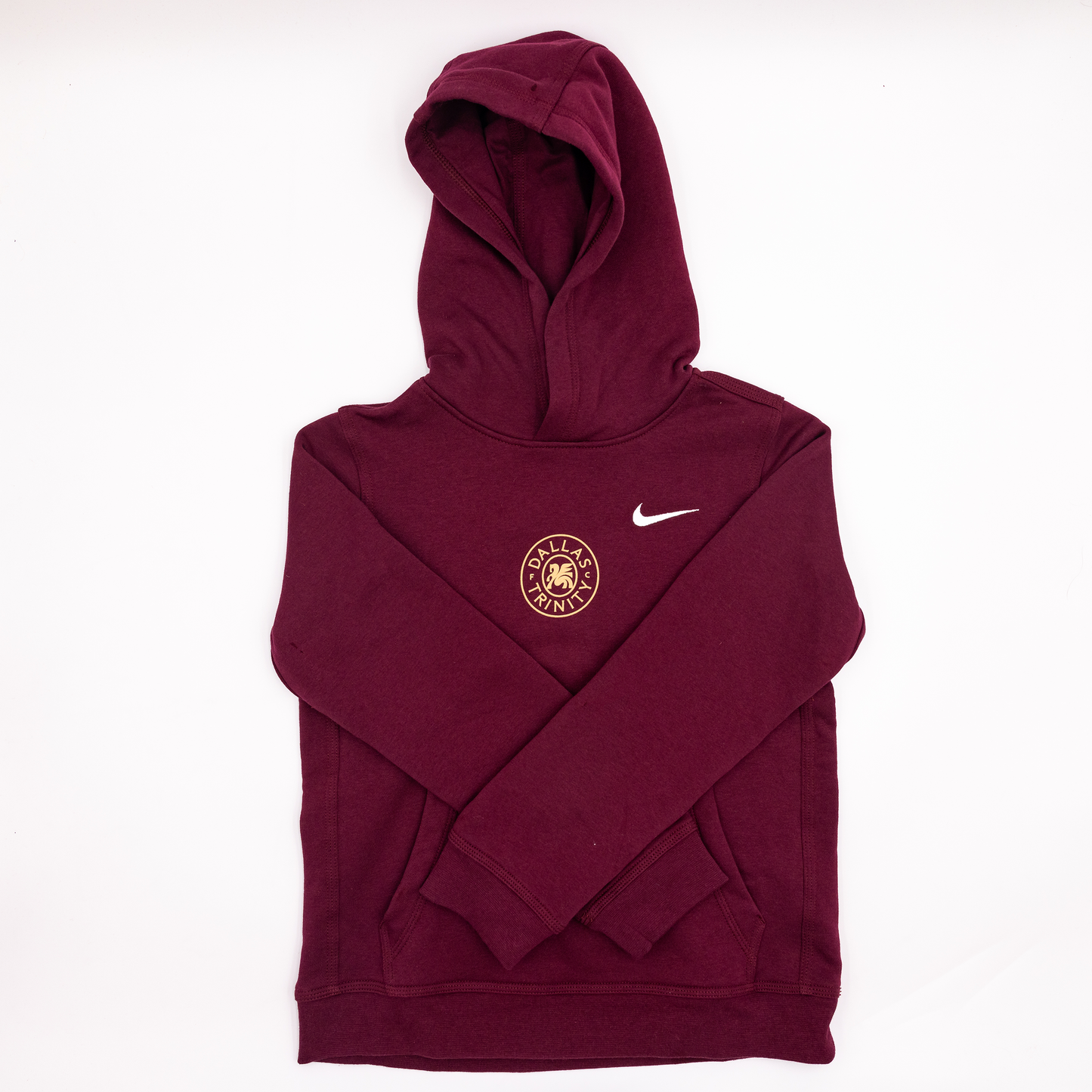 Nike Youth Pullover Hoodie-Maroon
