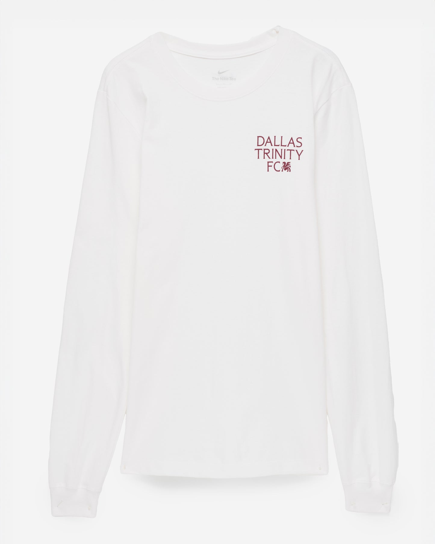 Nike Men's White Long Sleeve Cotton Crew