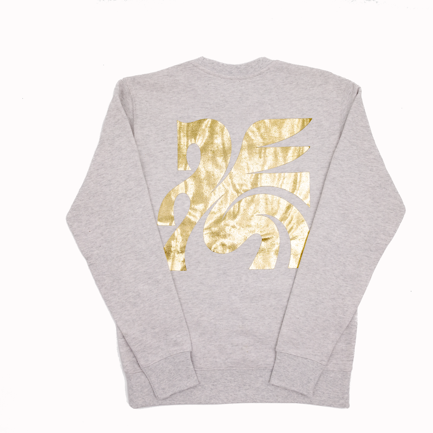 Churchill Gray Crewneck Metallic Gold