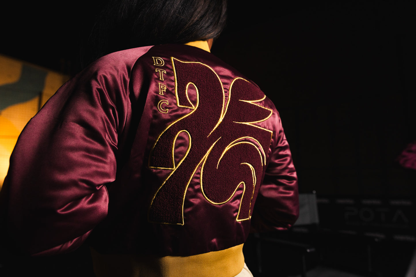 Trinity Flare Cropped Bomber Jacket