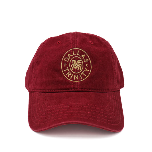 Crest Maroon Hat-Gold
