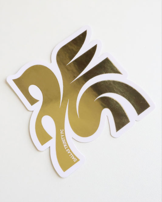 Metallic Gold Pegasus Sticker