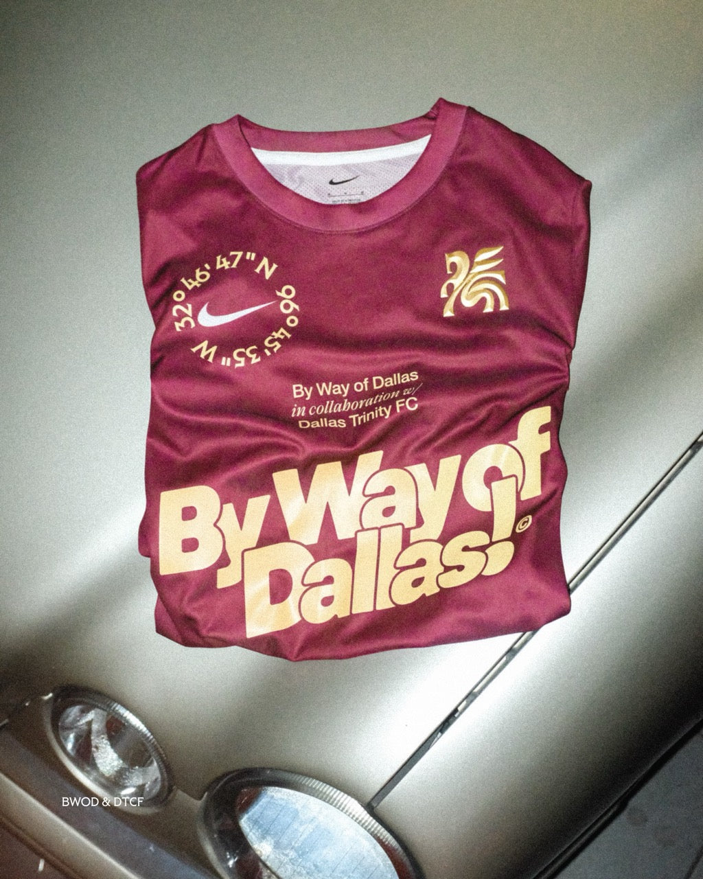 By Way of Dallas Maroon Jersey-Women's