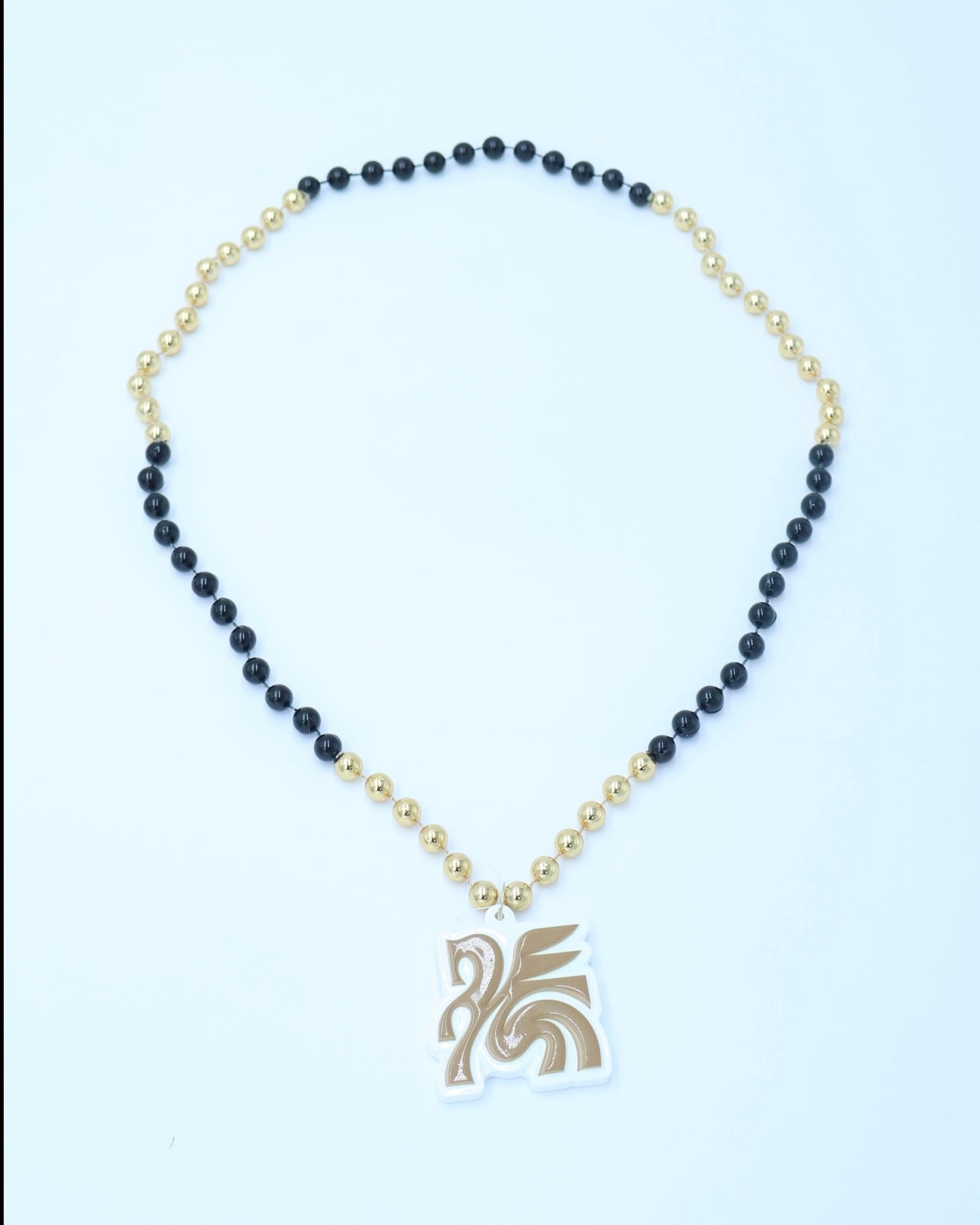 Beaded Necklace with Medallion