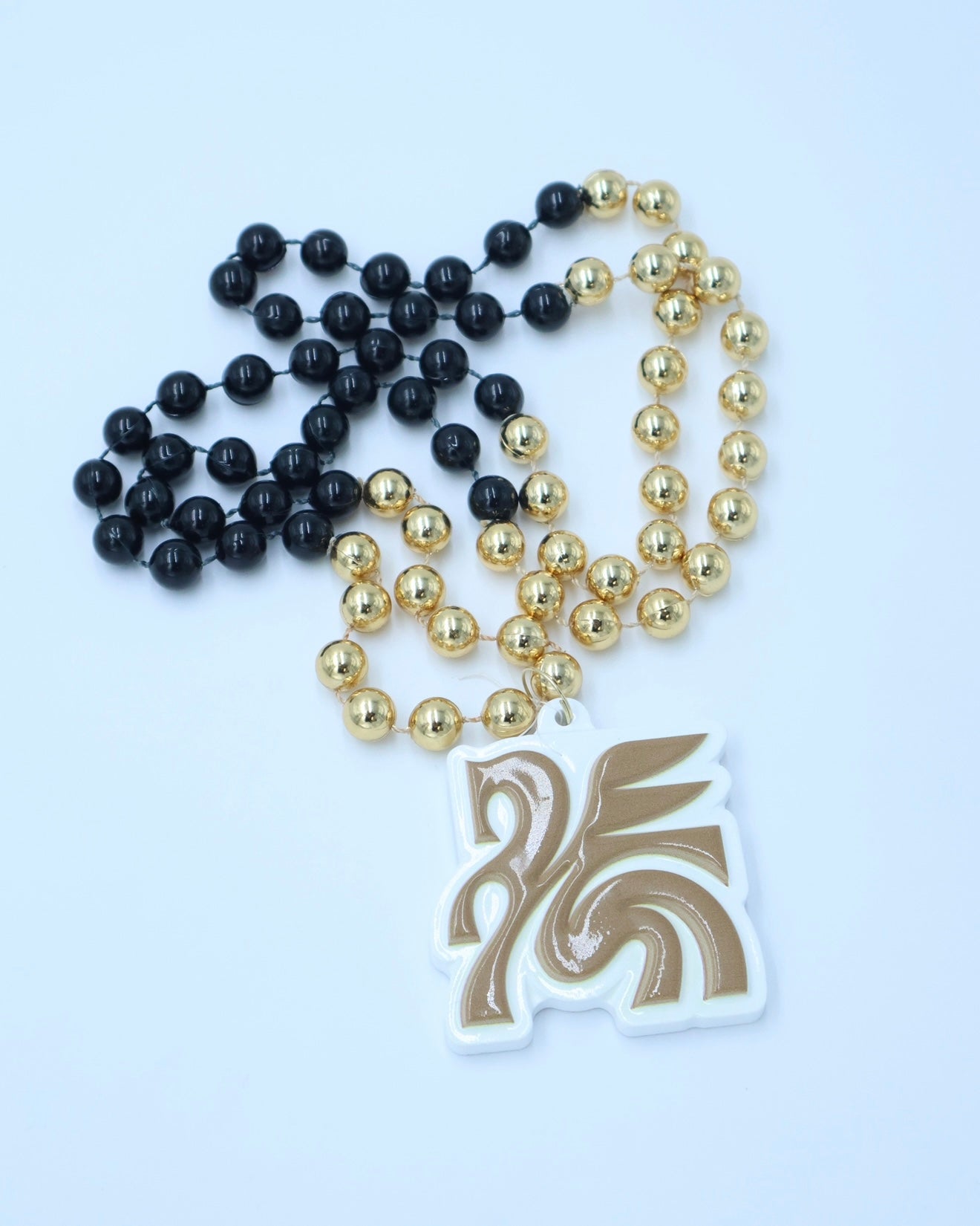 Beaded Necklace with Medallion