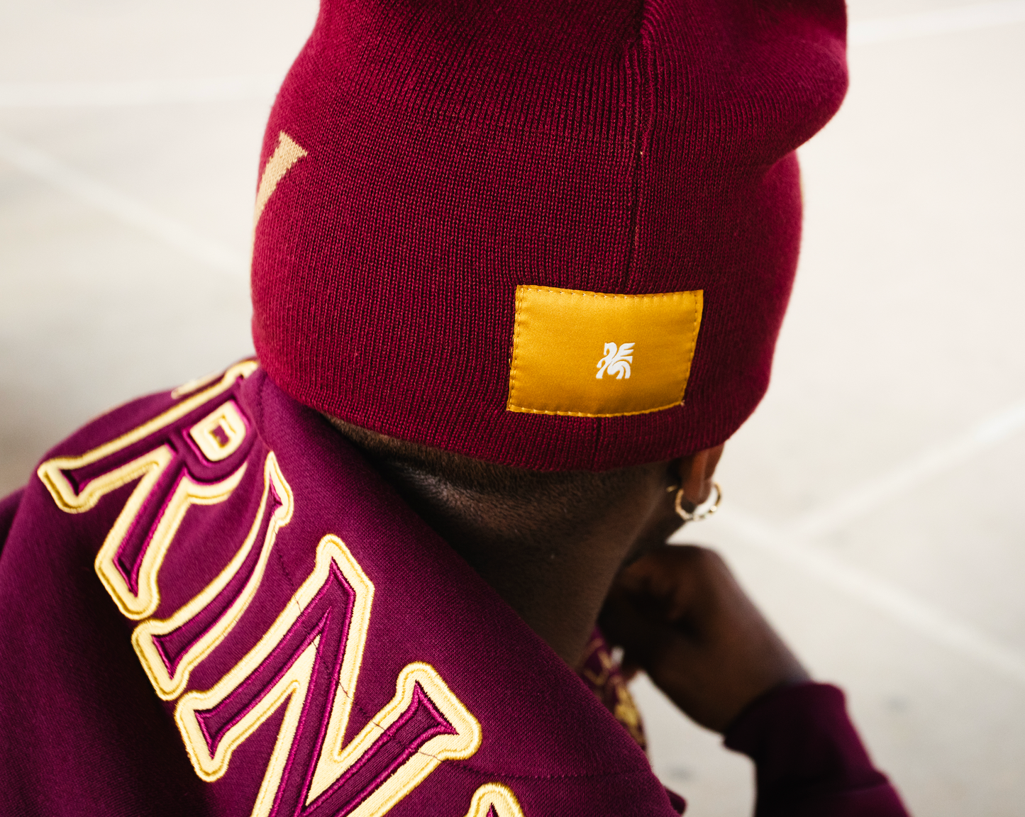 Trinity Flare Maroon Beanie
