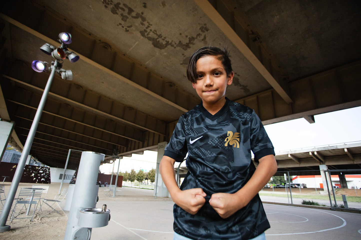 Youth Black Nike Dri-Fit Pre-Match Jersey